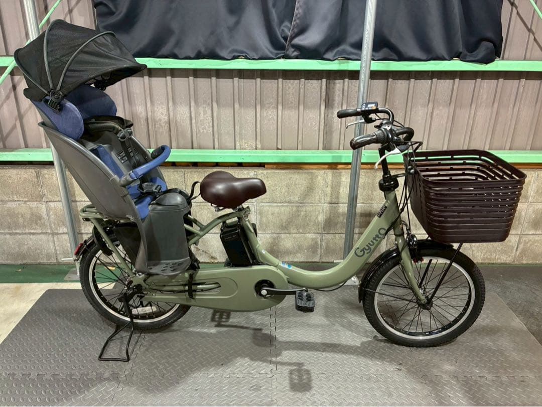 №3725電動自転車パナソニック　ギュット 20インチ✨大容量バッテリー✨