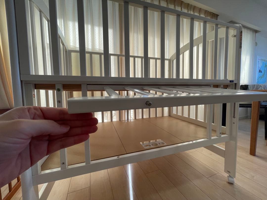 ◎布団セット◎ カトージ ベビーベッド ハイポジションベビーベッド アーチ