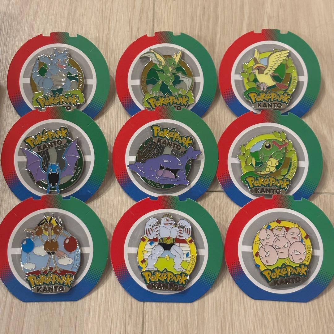 ポケパークカントー　ピンバッジ　ピンズ　9個セット