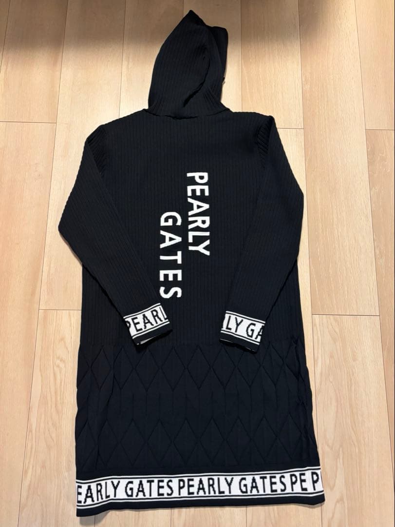 PEARLY GATES ニットフーディワンピース　新品タグ付き