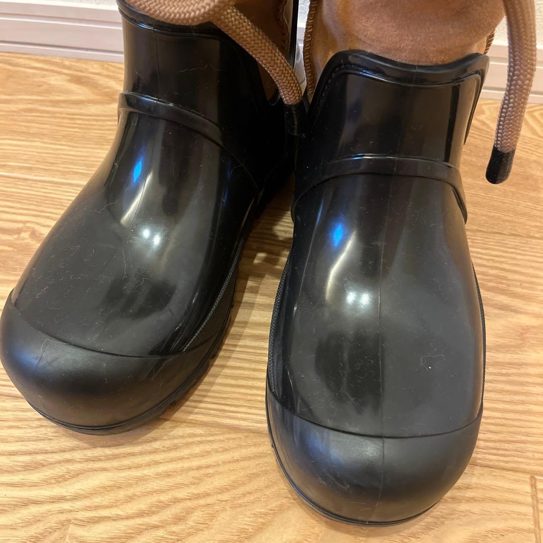 美品✨UGG レインクラウドレース　レインブーツ　ブラウン