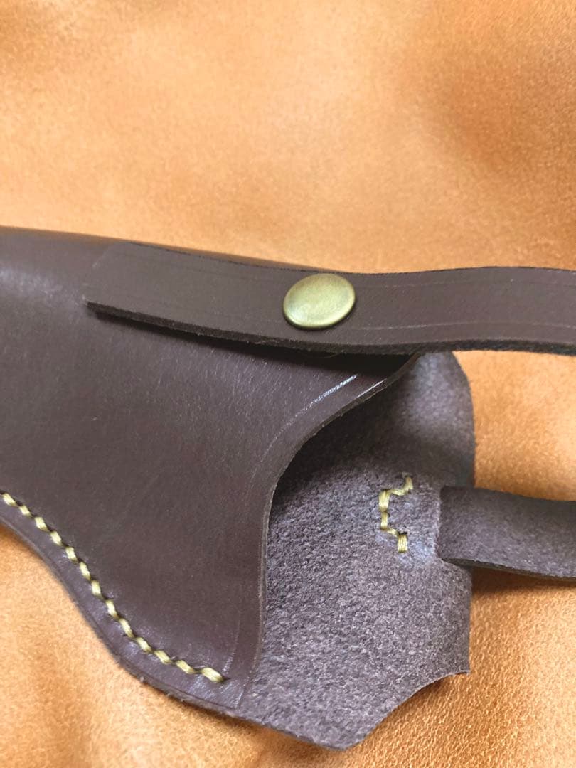 ルガーP08 8インチ用左利きレザーホルスター No.673