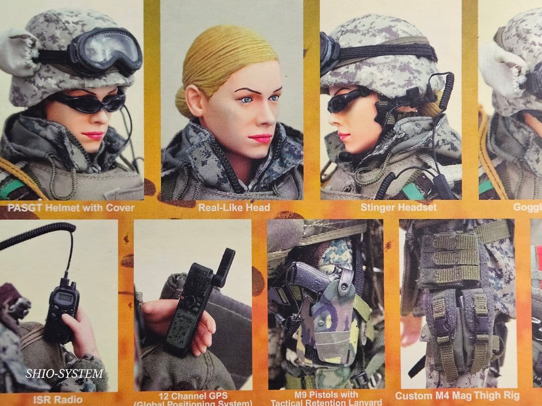 【未使用品】ホットトイズ 1/6 アメリカ海兵隊 女性兵士