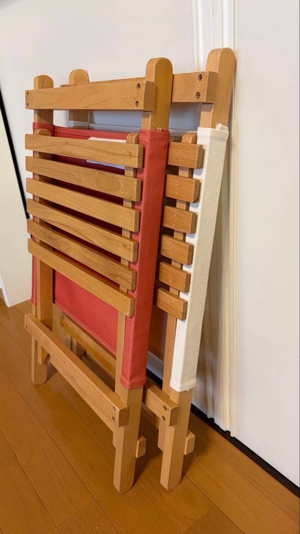 木製アウトドアチェア2脚セット