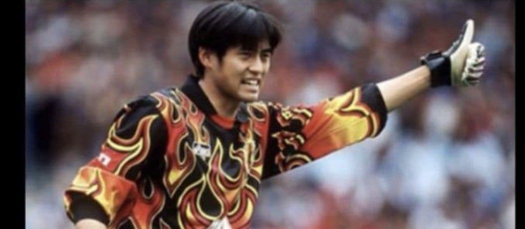 川口能活！フランスワールドカップ出場文字入り1番20番日韓ゴールキーパー