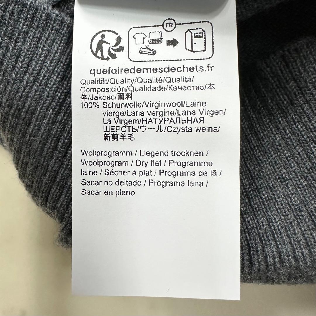 〈新品〉BOSS ボス【L】ウール100%クルーネックニット グレー