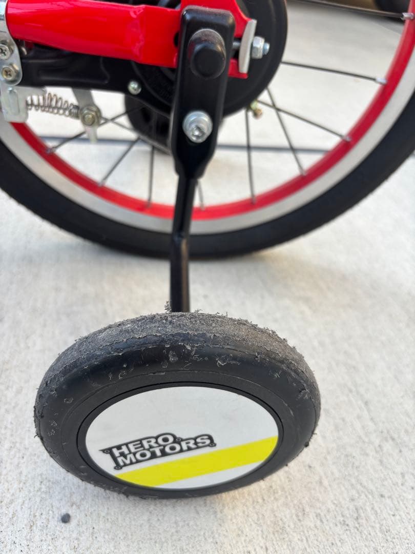 消防車デザイン　自転車 16インチ　美品