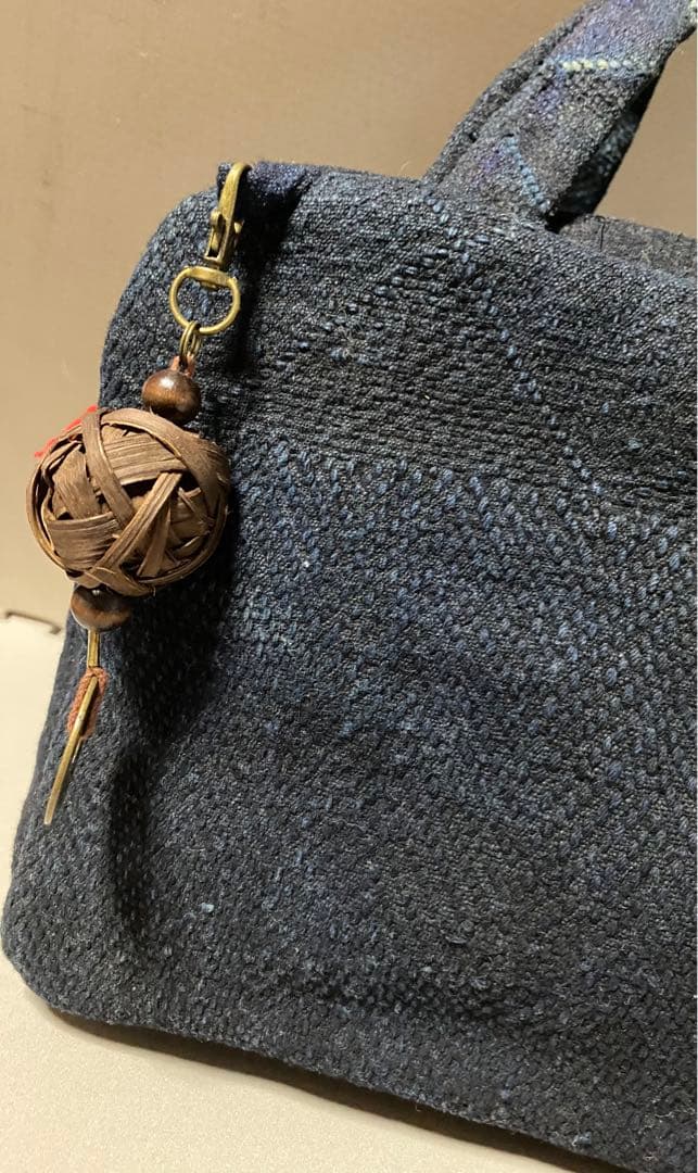 ◆手作り　庄内刺子のボストンバッグ　半纏　古布