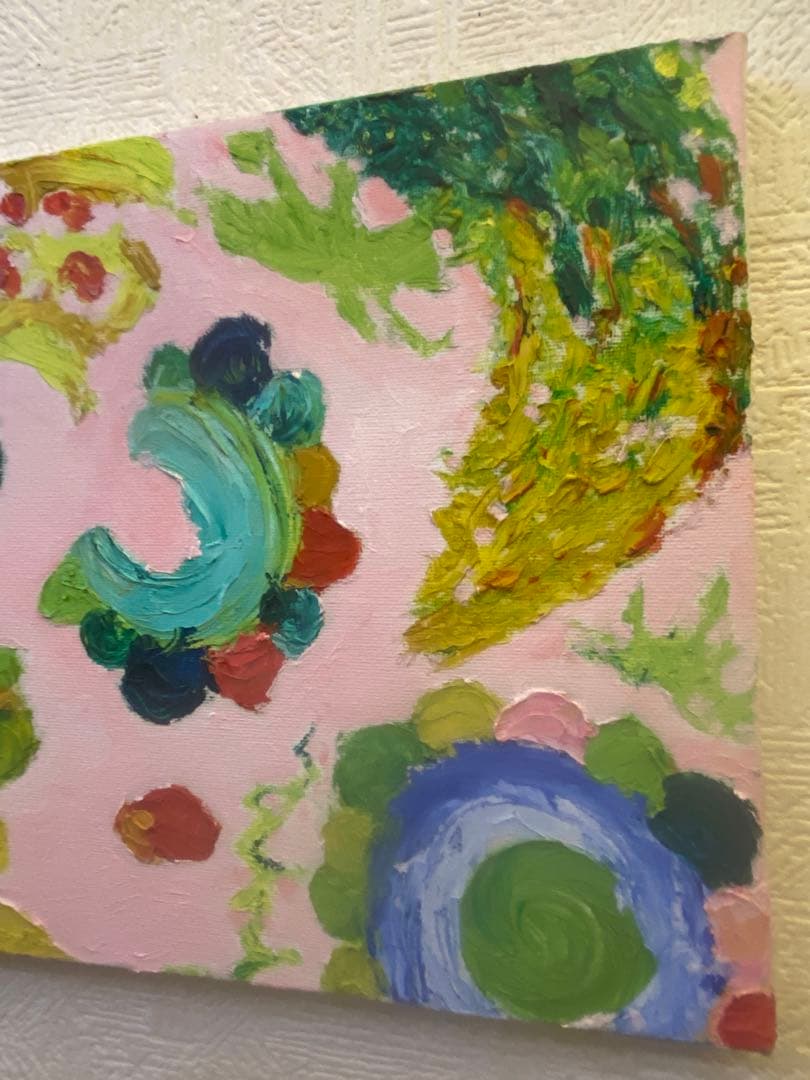 油彩画　【南国ゴーヤ】一点もの　F3