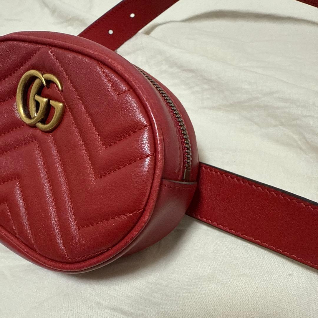 GUCCI グッチ GGマーモント ベルトバッグ ボディバッグ