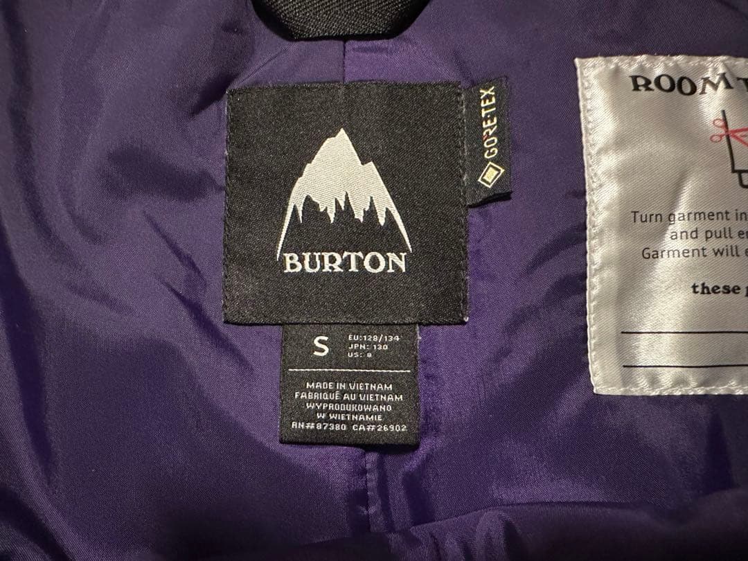 BURTON キッズスノーボードウェアSサイズ