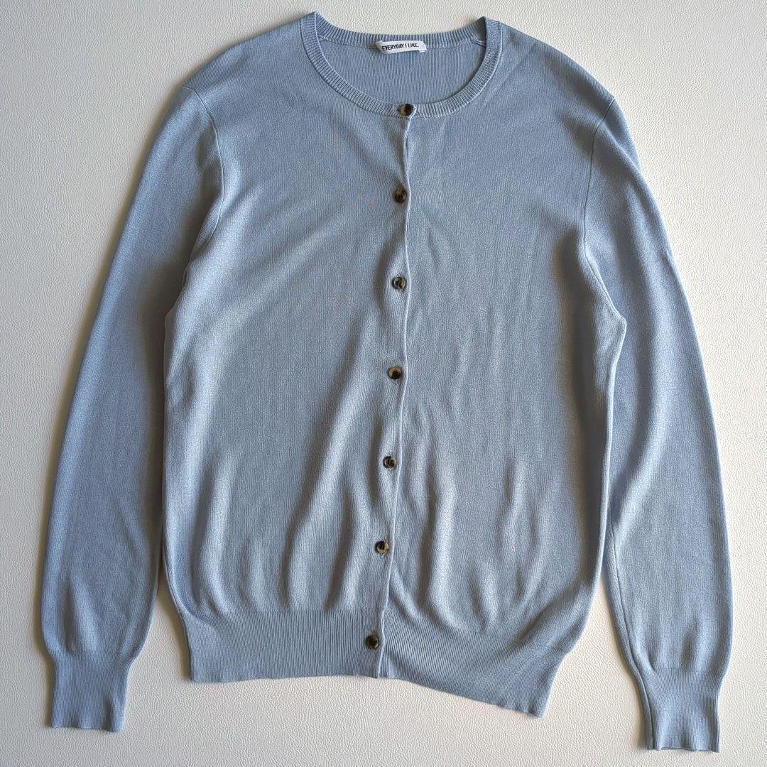 エブリディアイライク アンサンブル シルク100% クルーネック 手洗い可