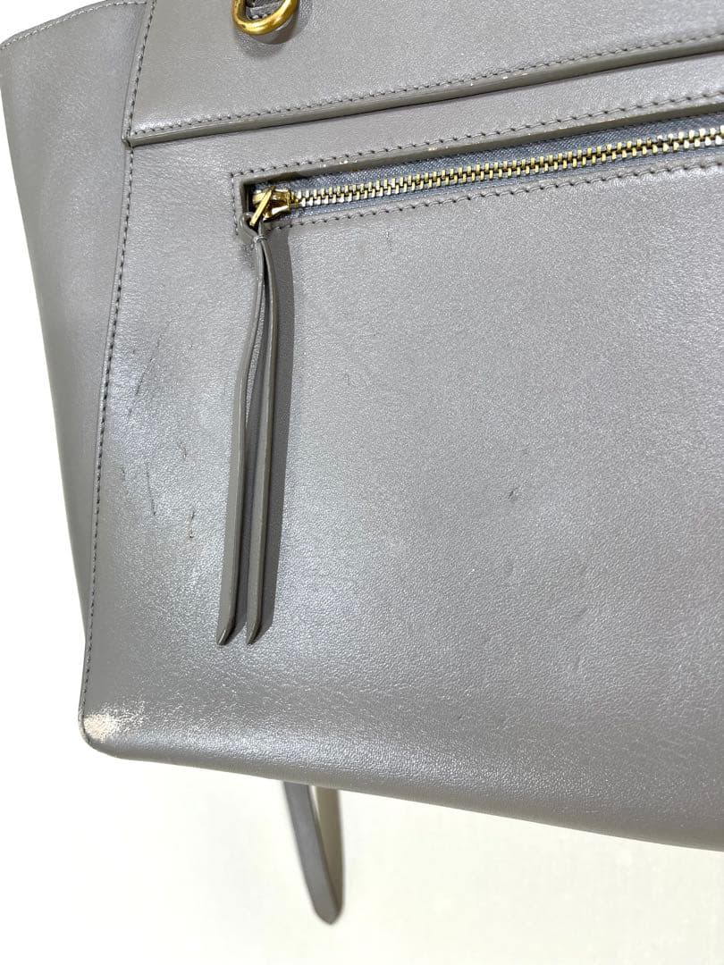 659 イタリー製 CELINE セリーヌ レザー ベルトバッグ ベルト付