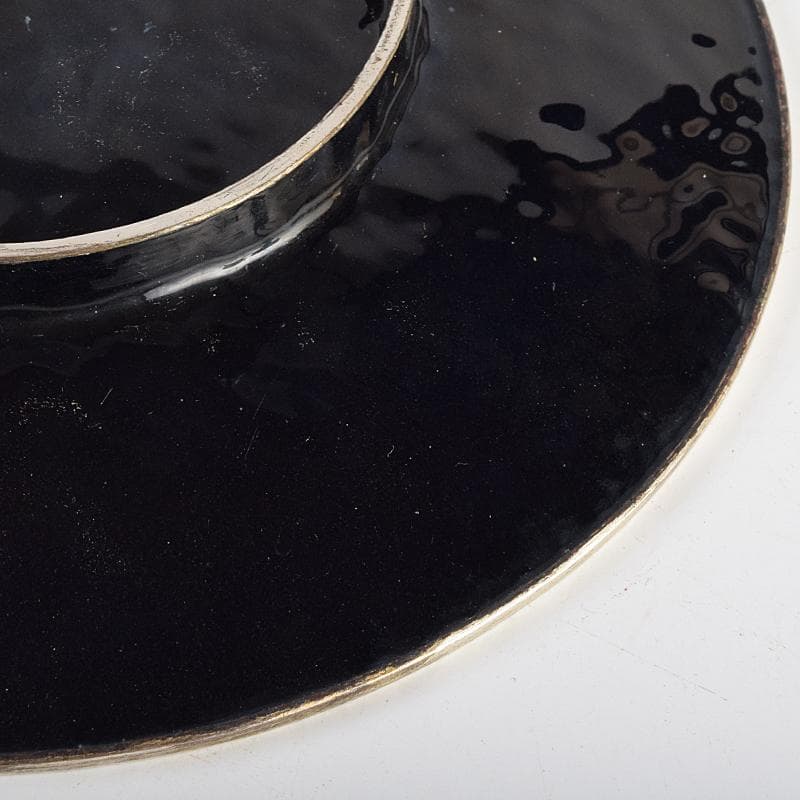 中国　古七宝琺瑯彩　七宝焼　安藤七宝店　盤　皿　2点　時代箱付　M　R9532B