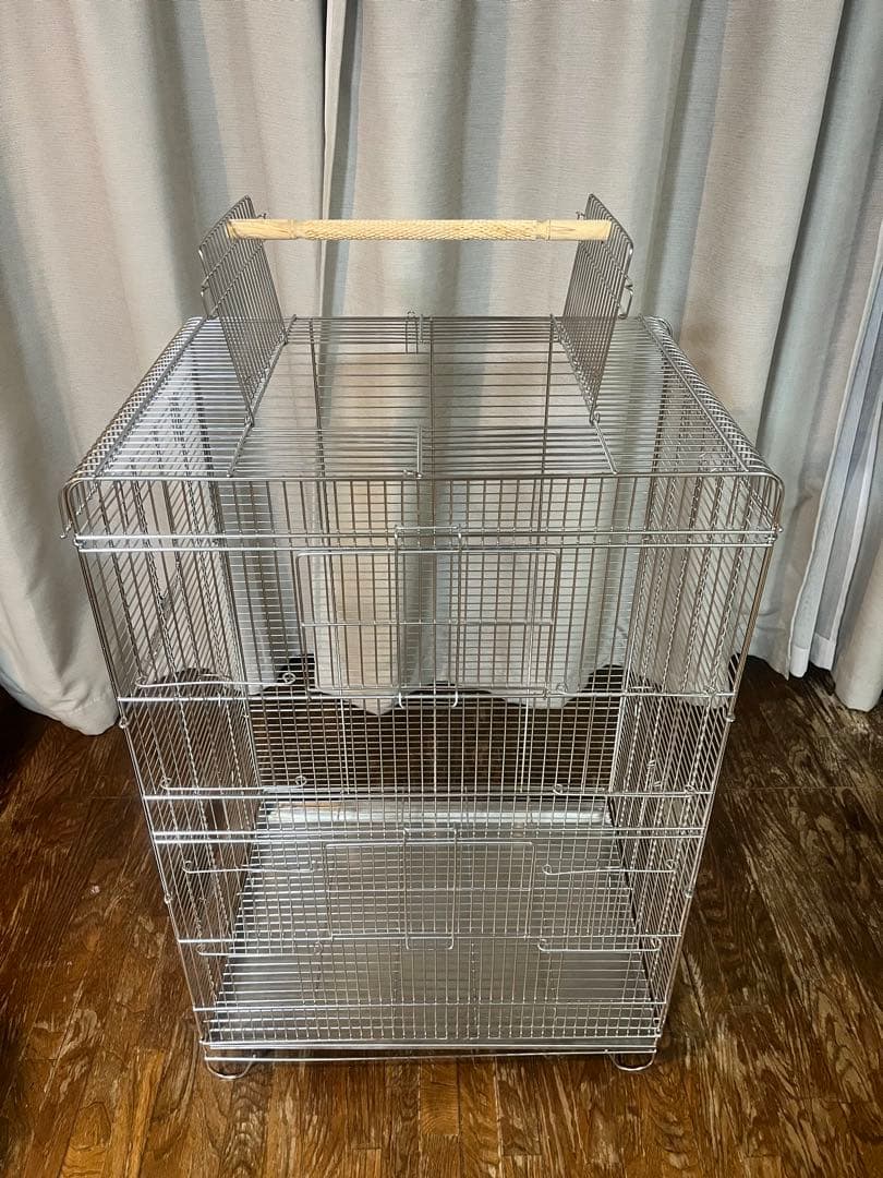 【新品未使用】オールステンレス製 大型ケージ　送料無料！
