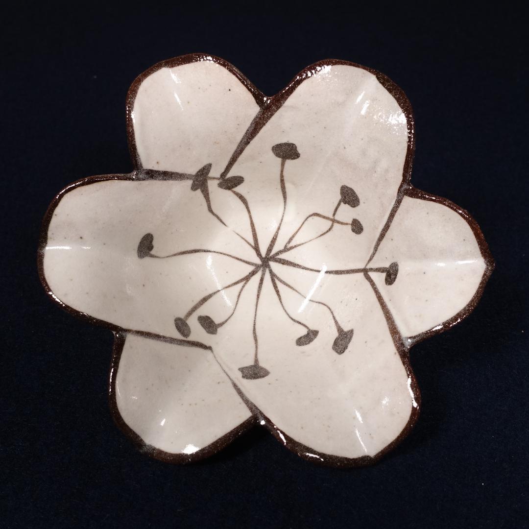 尾形乾山写しの逸品① 百合形向付6客