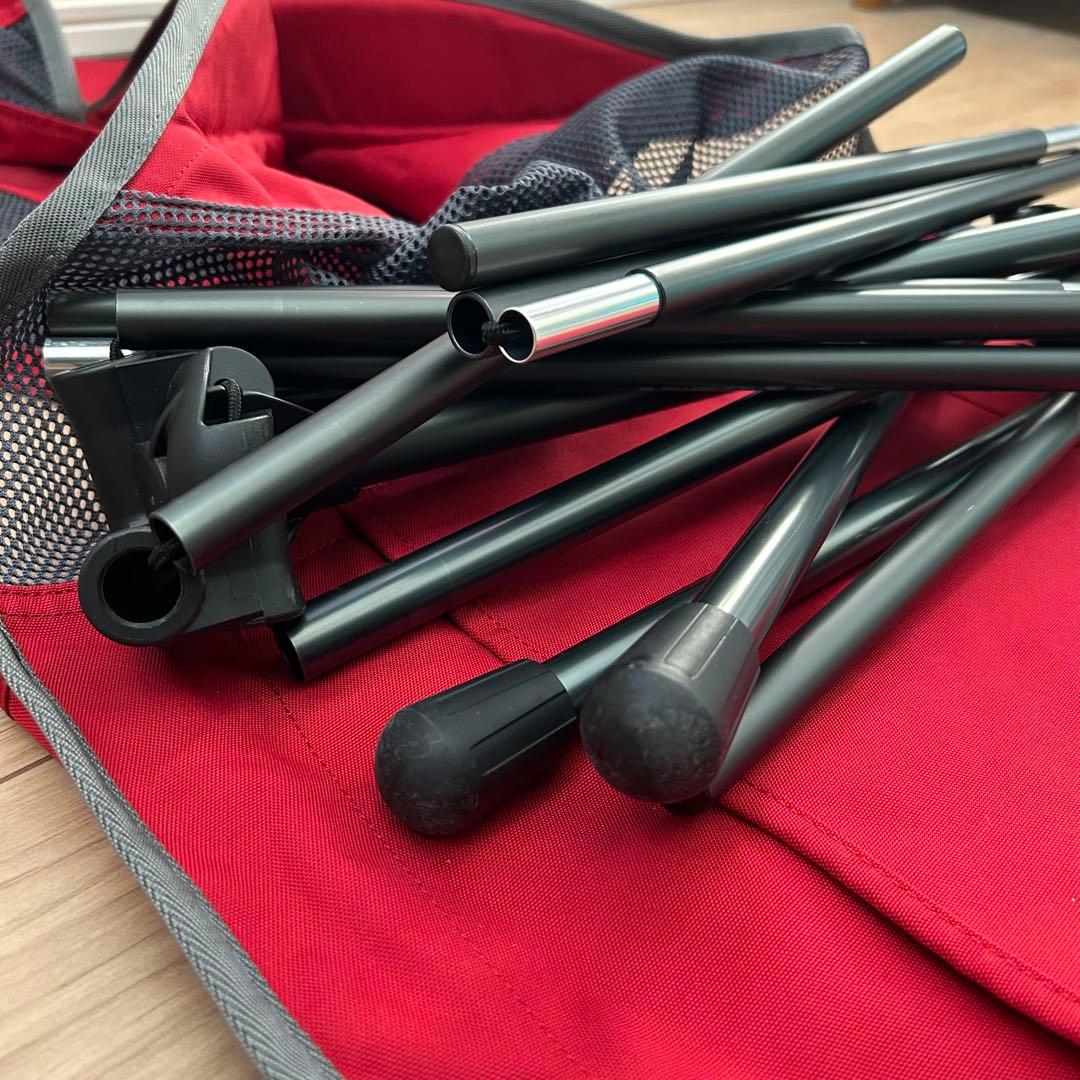 希少色 Helinox サバンナチェア スカーレット/アイアンブラック