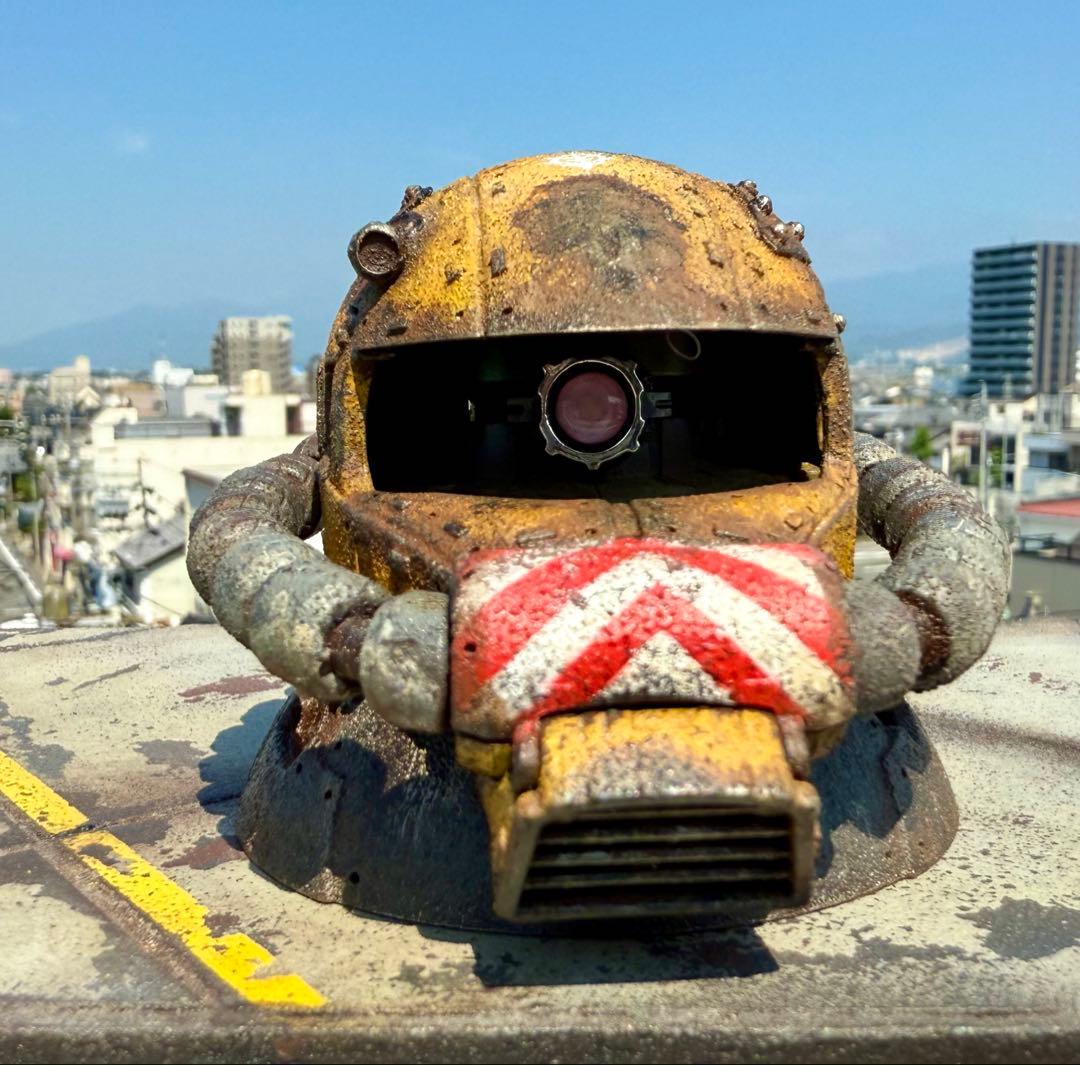 EXCEED MODEL ザクヘッド　作業機カラー　現地改修　塗装完成品