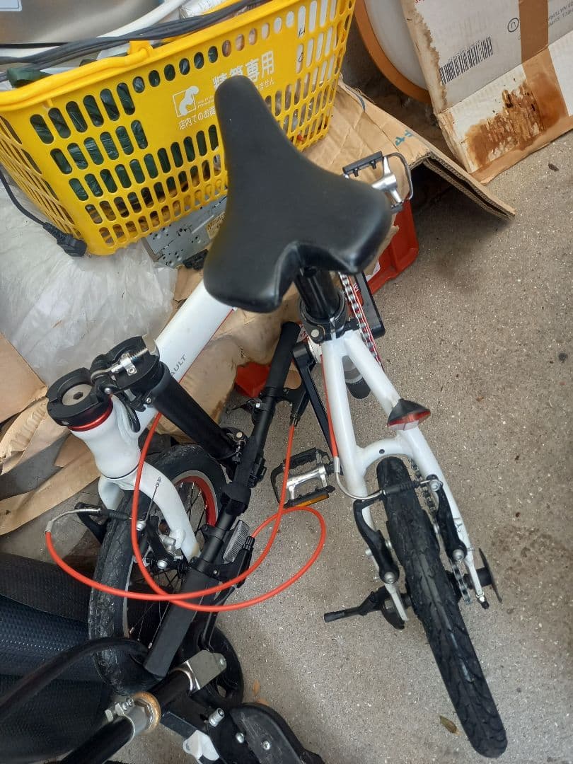 RENULT 折りたたみ自転車 ホワイト14インチ