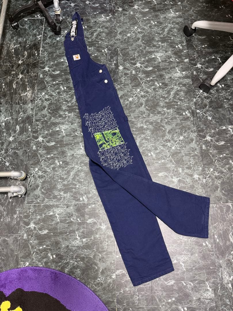 CARHARTT X BRAINDEAD オーバーオール　サロペットパンツ　S