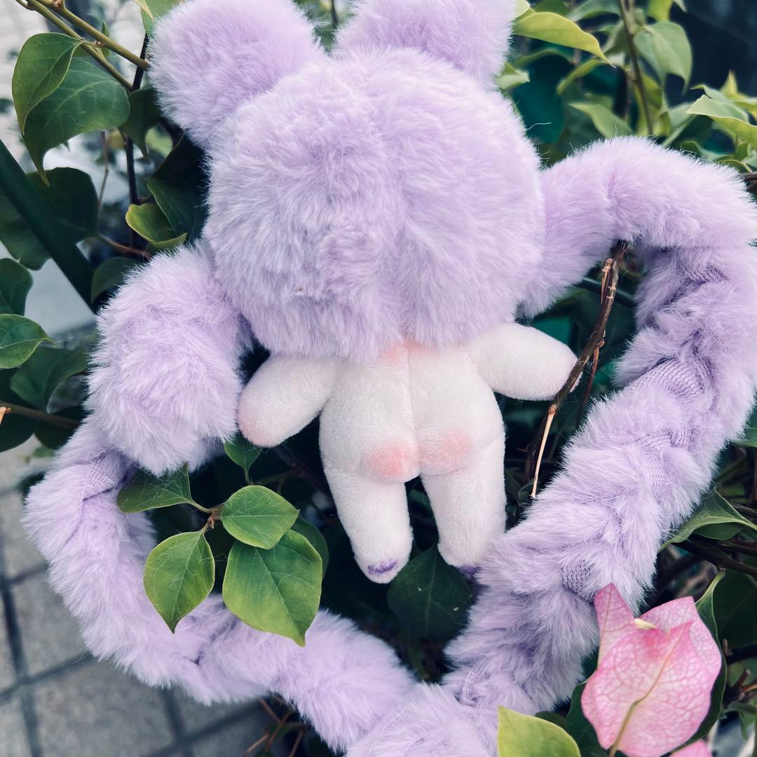 H*o様 自作ぬい 紫ぽわうさちゃん 無属性ぬいぐるみ