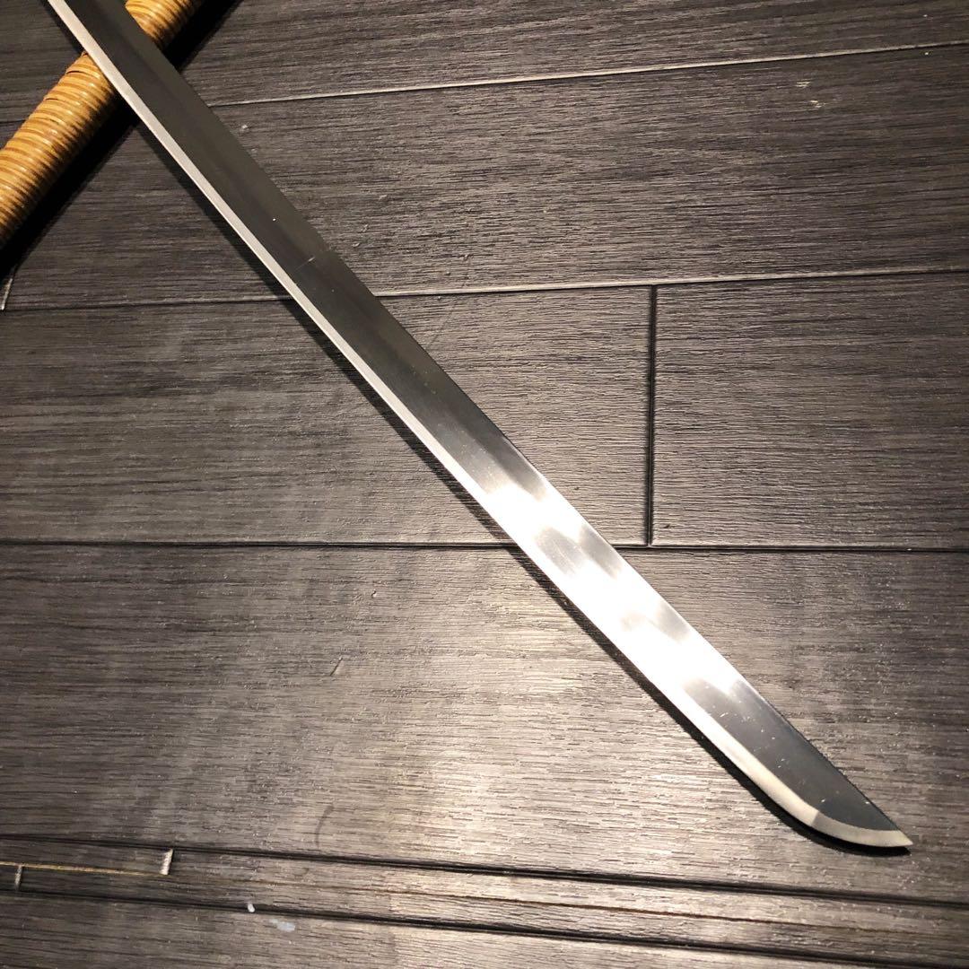 最高級模造刀　高級居合刀　藤巻き仕様　亜合金刀身　名刀　居合刀　重量感あり