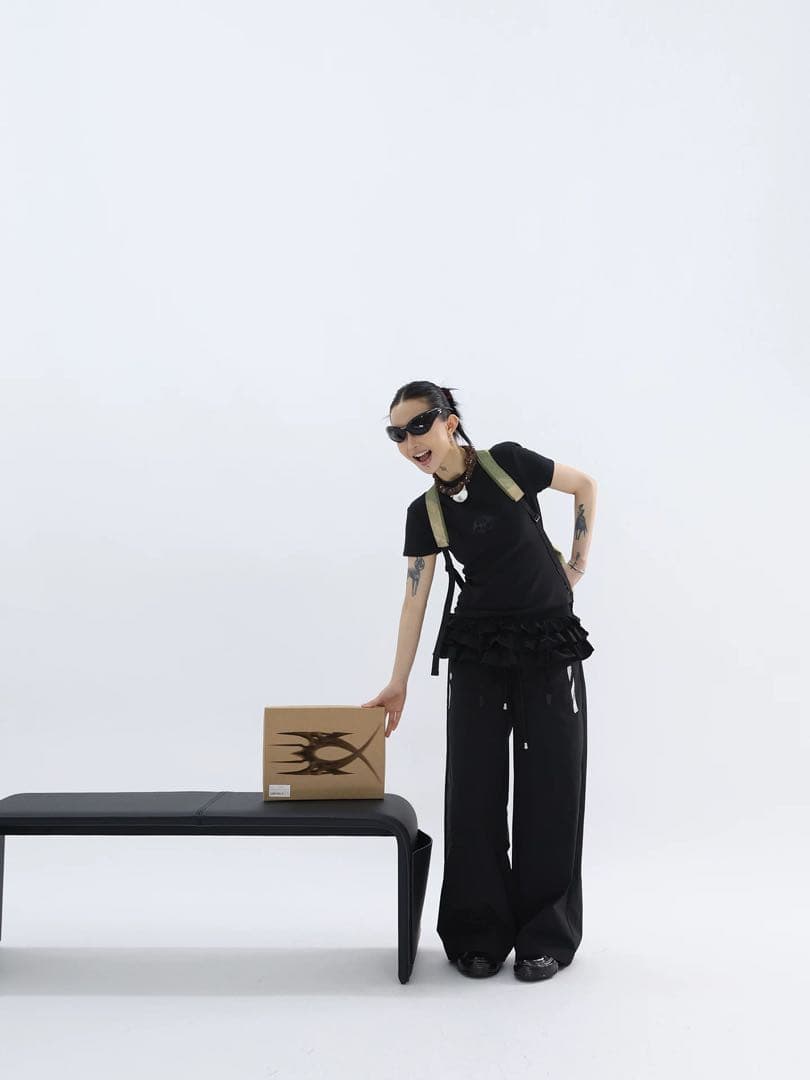 美伢FUZZYKON グランジ カモフラージュ柄 ショルダーバッグ