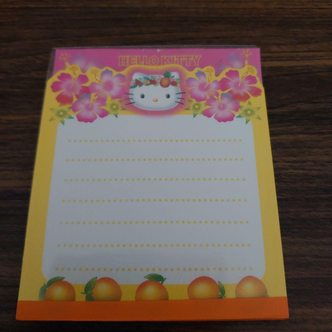 m*n様 使い残り‪♡ハローキティ ハイビスカスダイカットメモ
