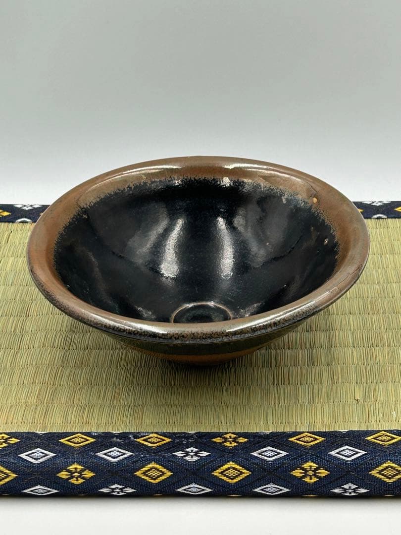 ★0055宋時代　磁州窯 黑釉碗 皿 ★天目茶碗 茶道具 茶器 中国美術