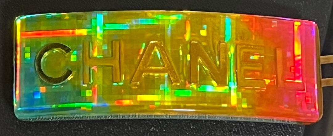 CHANEL レインボーカラーヴィンテージシャネルロゴバレッタ