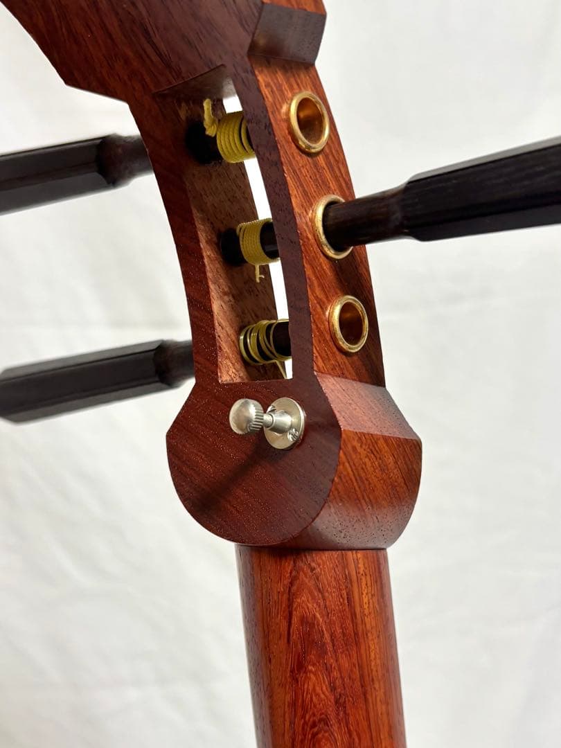 【皮破れ有】三味線セット 太棹 東さわり 三つ折れ バチ/カバー/ハードケース