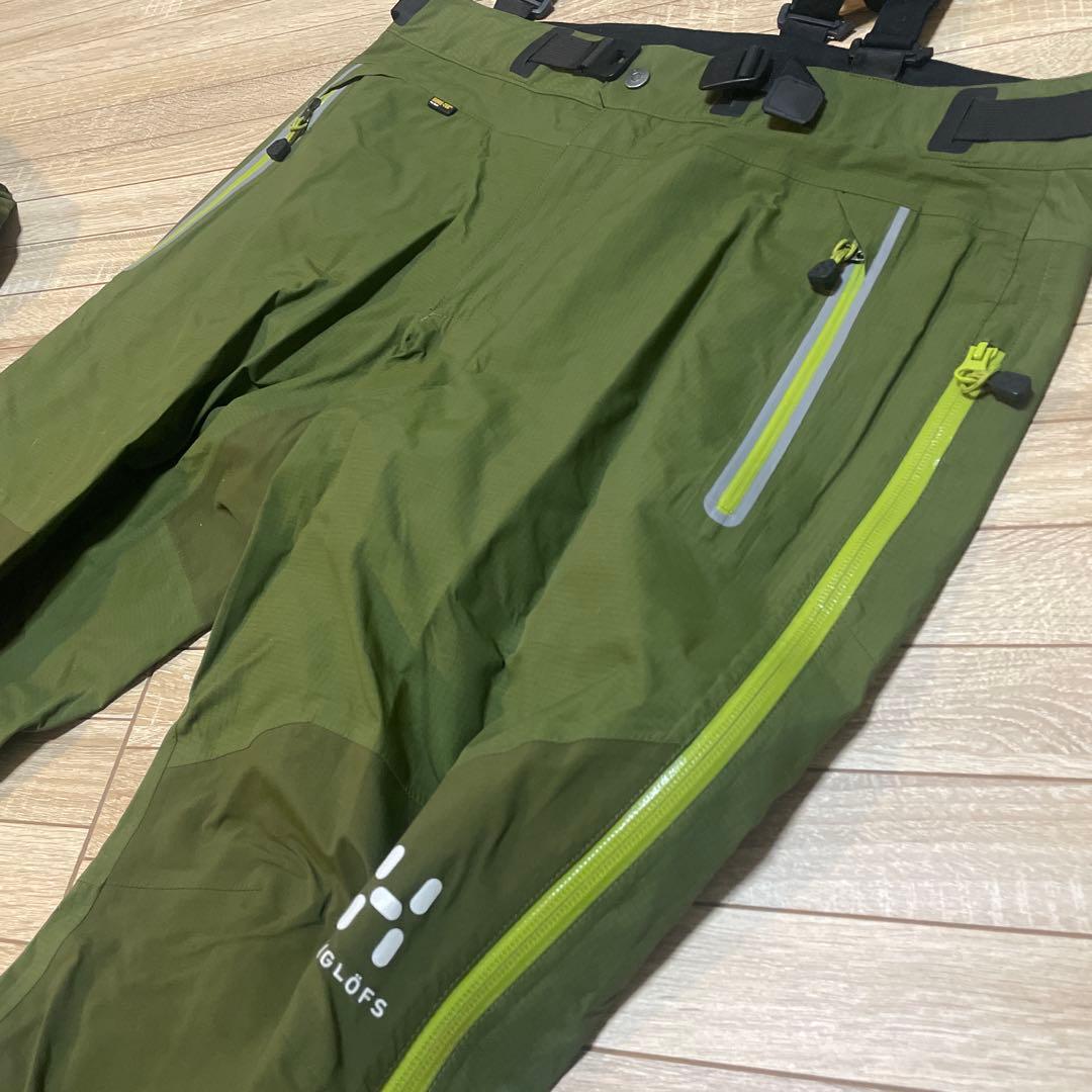 人気ホグロフス GORE-TEX上下セット　Lサイズ　スキー・スノーボードウエア