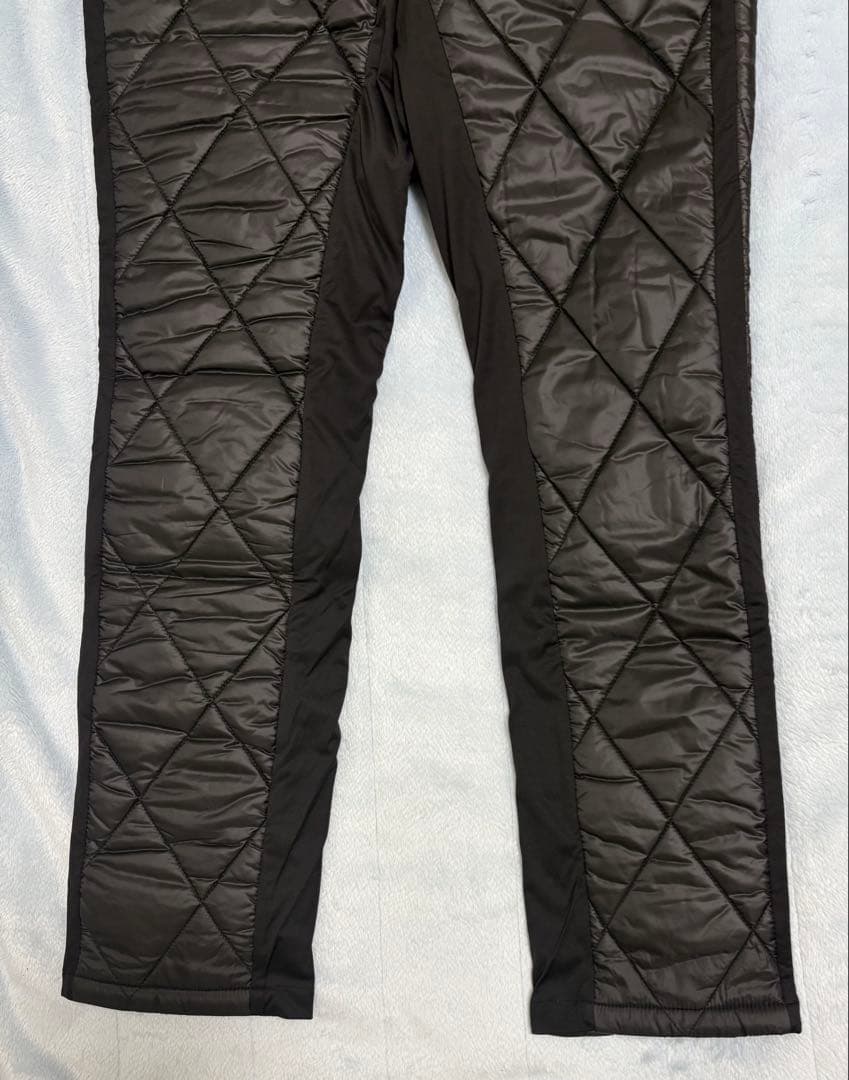 オロビアンコ キルティングスリムパンツ ブラック