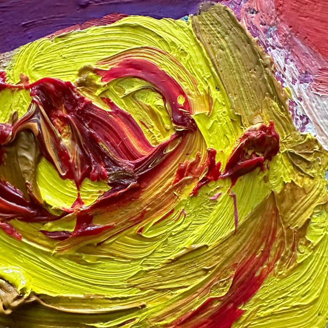 2114様感謝 ‼️村田省蔵「 薔薇 」肉筆油彩F6号署名共シール差函