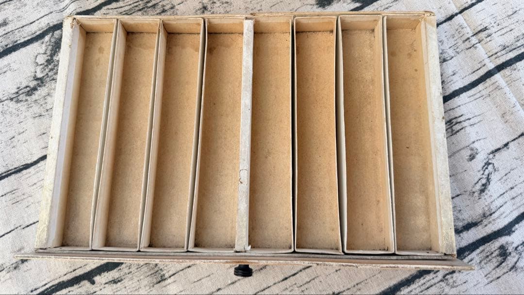 海外アンティーク DEWHURST’S SYLKO 木製3段引き出し仕切り収納