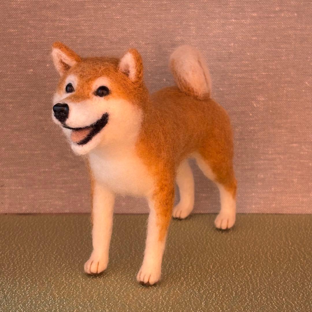 柴犬　羊毛フェルト　ハンドメイド　No.105