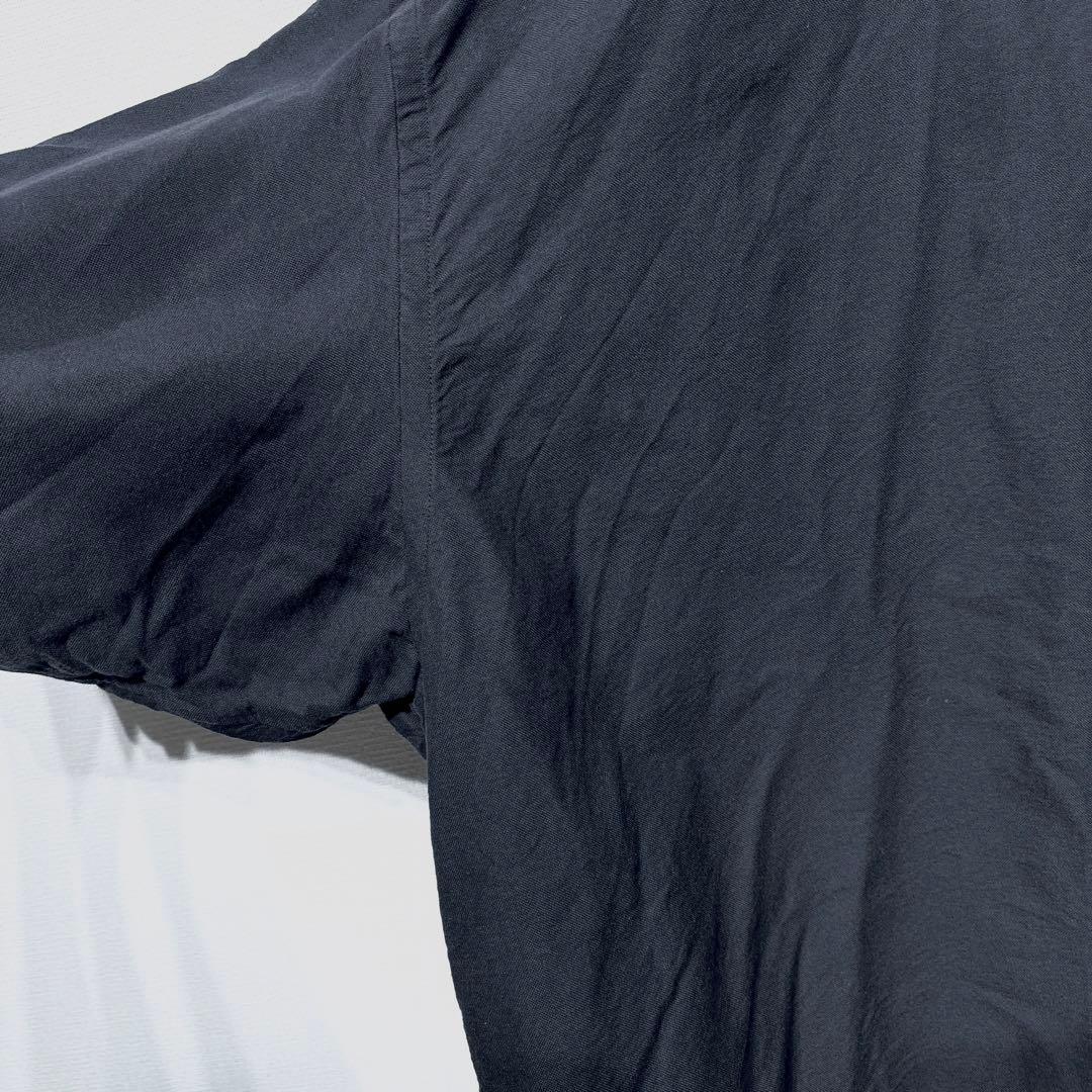 Graphpaper グラフペーパー バンドカラーシャツ ブラック コットン