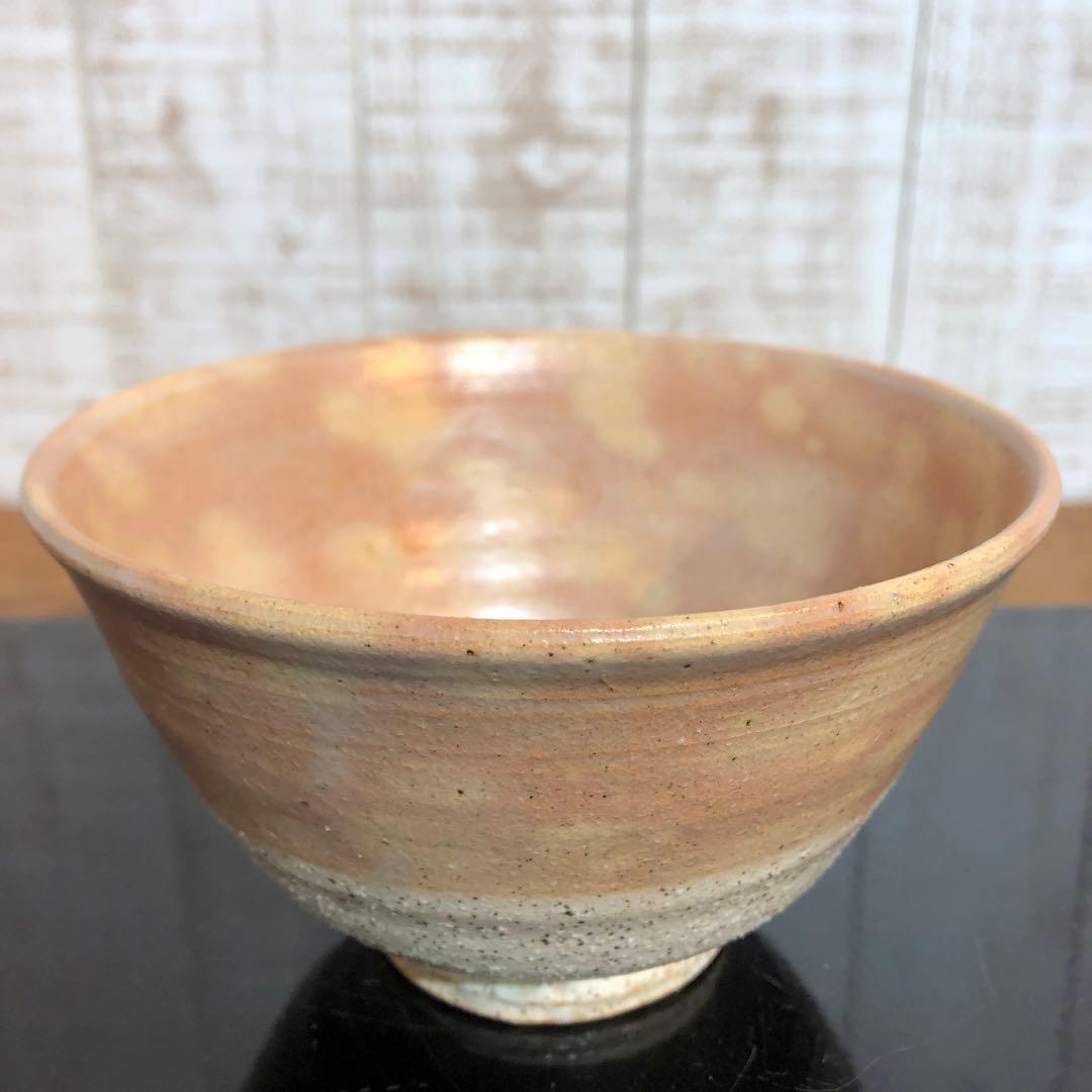 〈未使用〉ピンクマーブル柄がかわいい　茶碗　お砂入茶碗　抹茶碗　茶道具