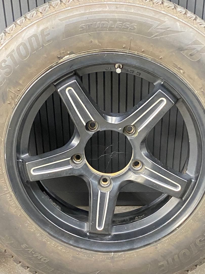 ジムニー 純正アルミ ブリヂストン ブリザックDM-V3 スタッドレス