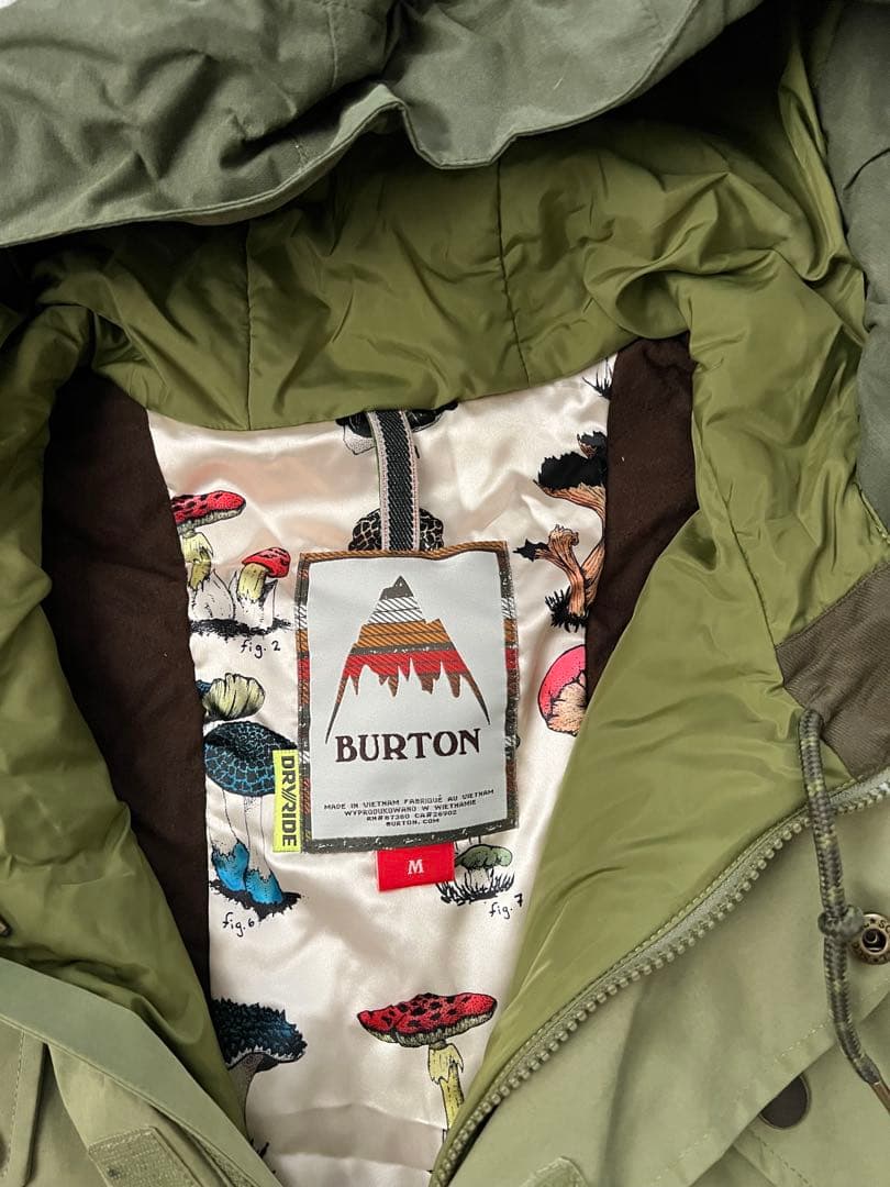 BURTON フード付きジャケット M オリーブグリーン