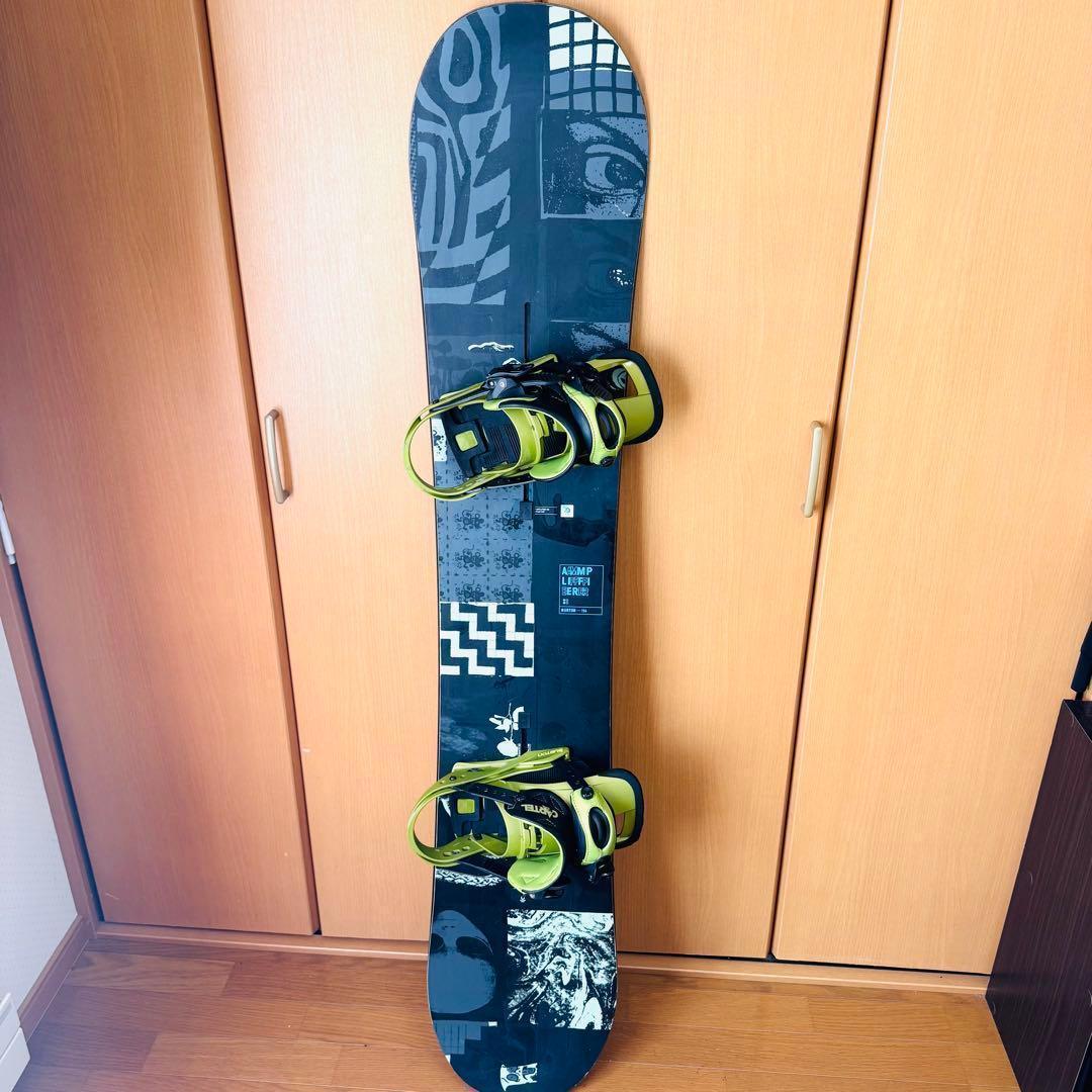 バートン　AMP154＆ CARTEL S　サイズ ボード　ビンディング　セット