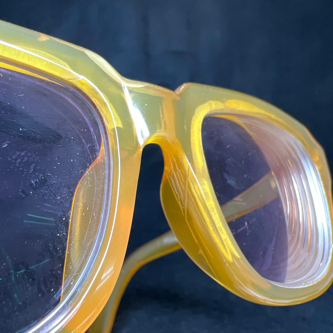 本白鼈甲　K18刻印金具厚手極上手眼鏡　ケース付　東Y7-1226☆1Fチヒオニ