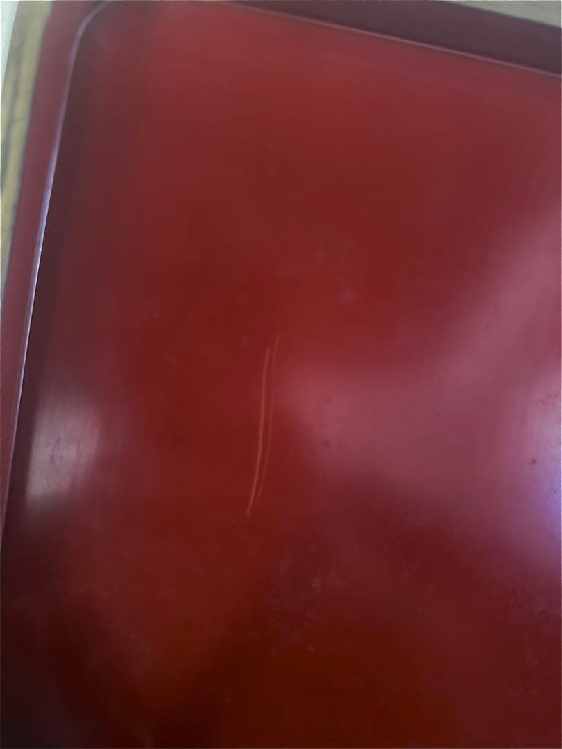 輪島塗 脚付膳 入れ子　５客 明治期 廣盆 漆器 蒔絵 黒朱塗沈金 漆塗