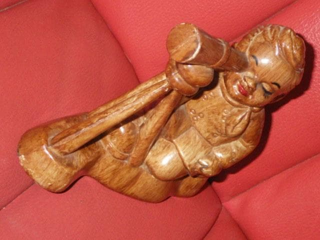 50’S★星空を見上げる子供★人形★ビンテージ★置物★天体観測★天文学★星座★