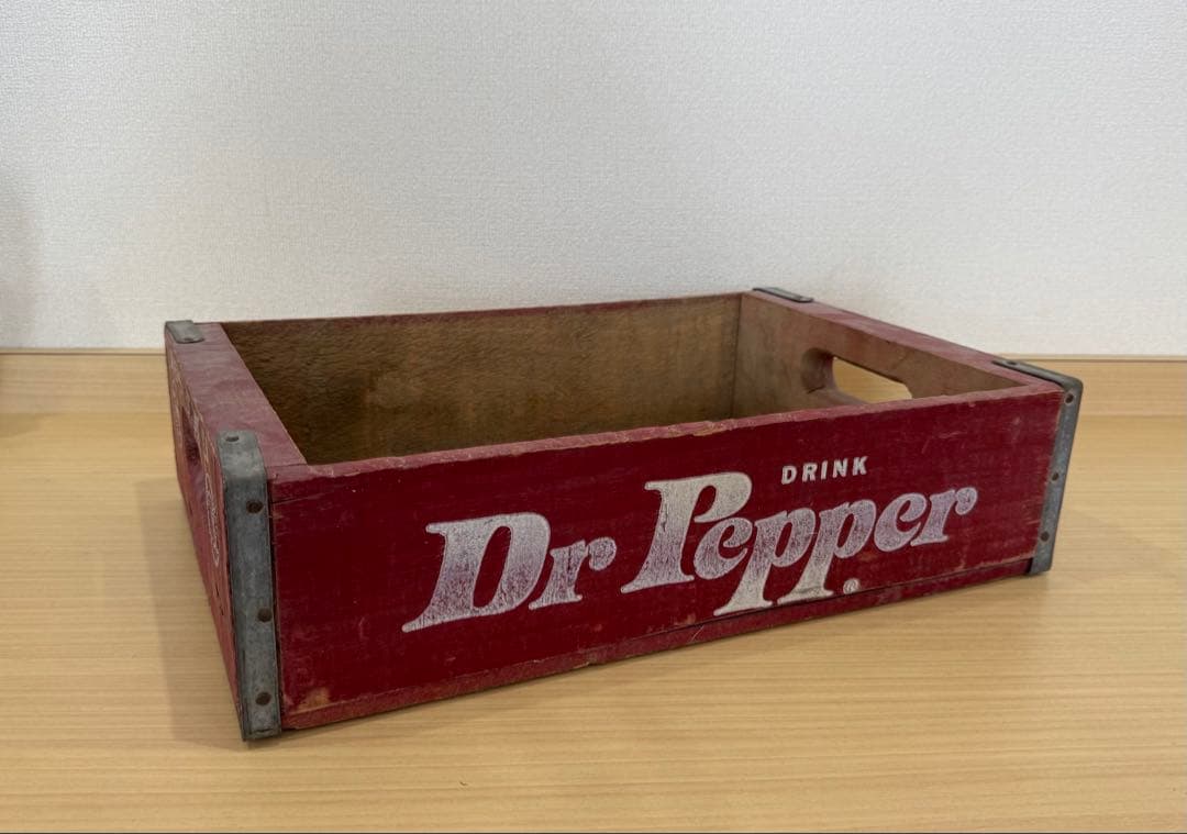 値下げしました‼️ドクターペッパー　木箱ビンテージ　アンティークDr.pepper