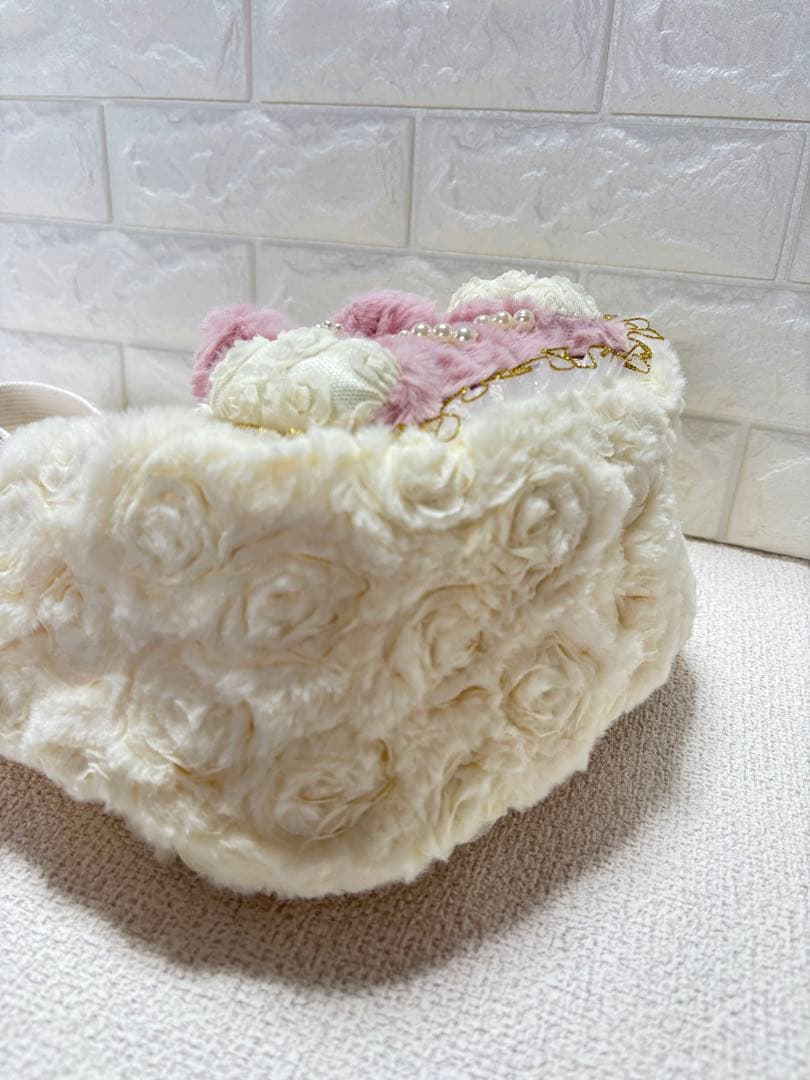 牡*❁様 コヤンイサムチョン　ハンドメイド　ファーバッグ　アンコちゃん　ツイード