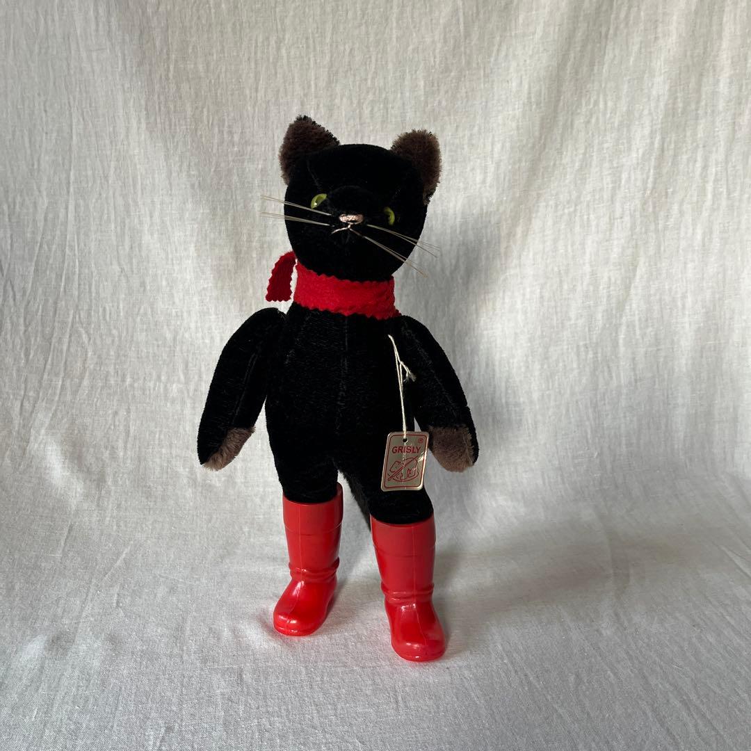 アンティーク　ドイツ　グリズリー社　黒ねこ
