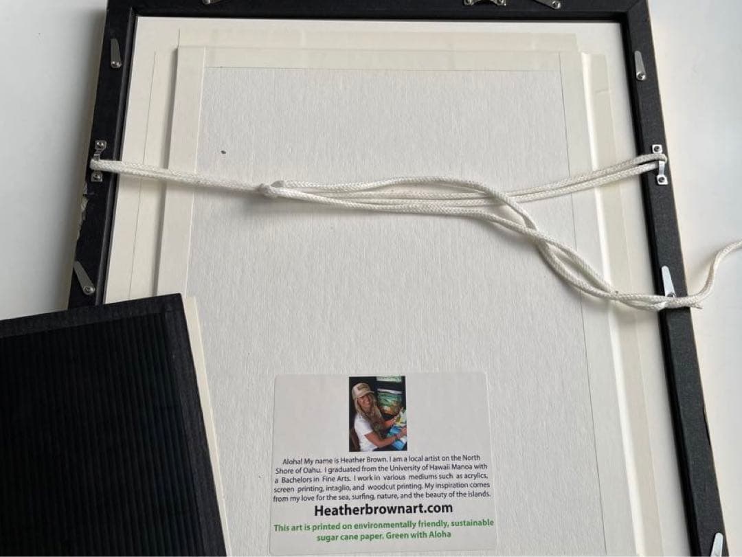 ヘザーブラウン　Heather Brown 絵画　ハワイ　額入