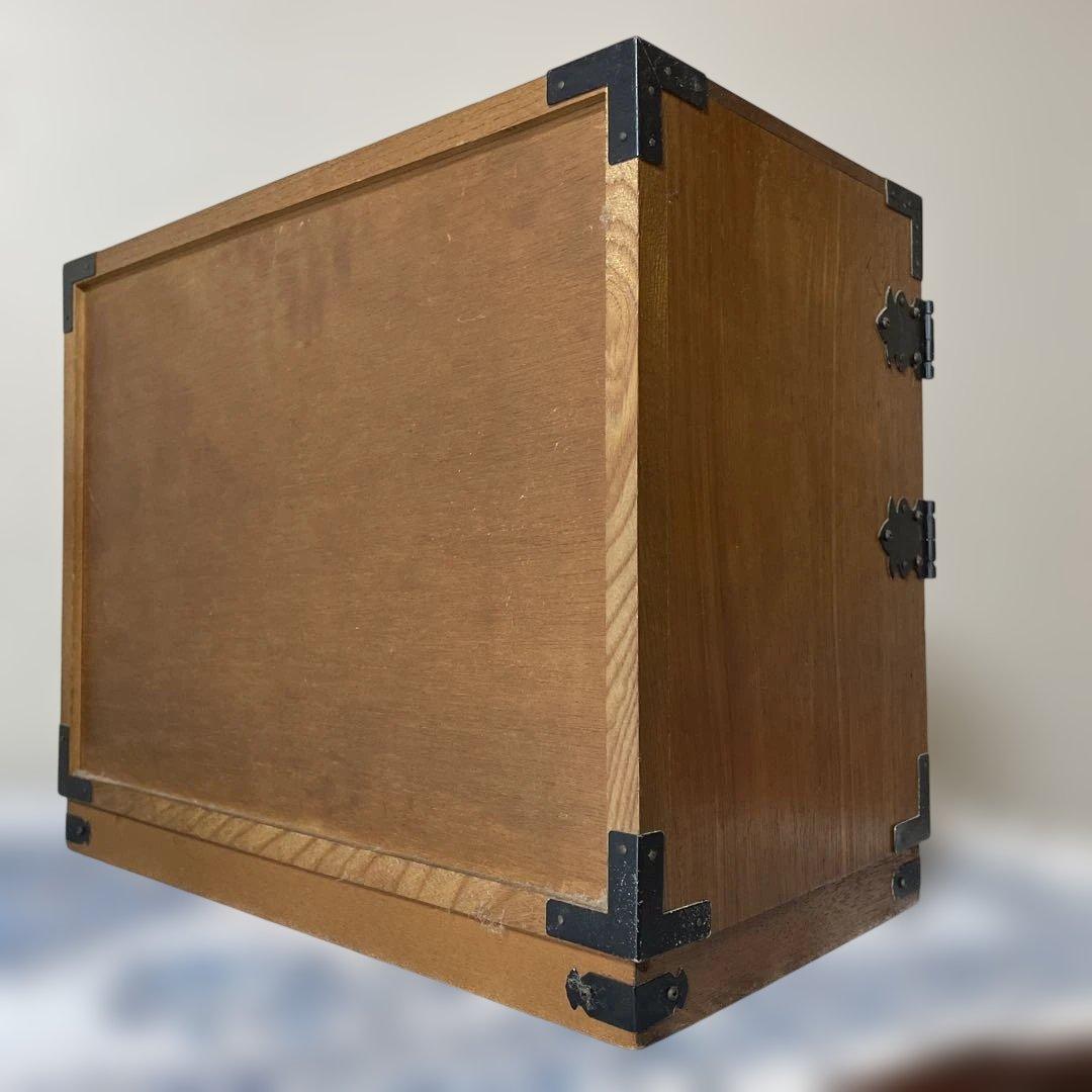 民芸調 和風 小物箪笥／小物入れ 金具付き