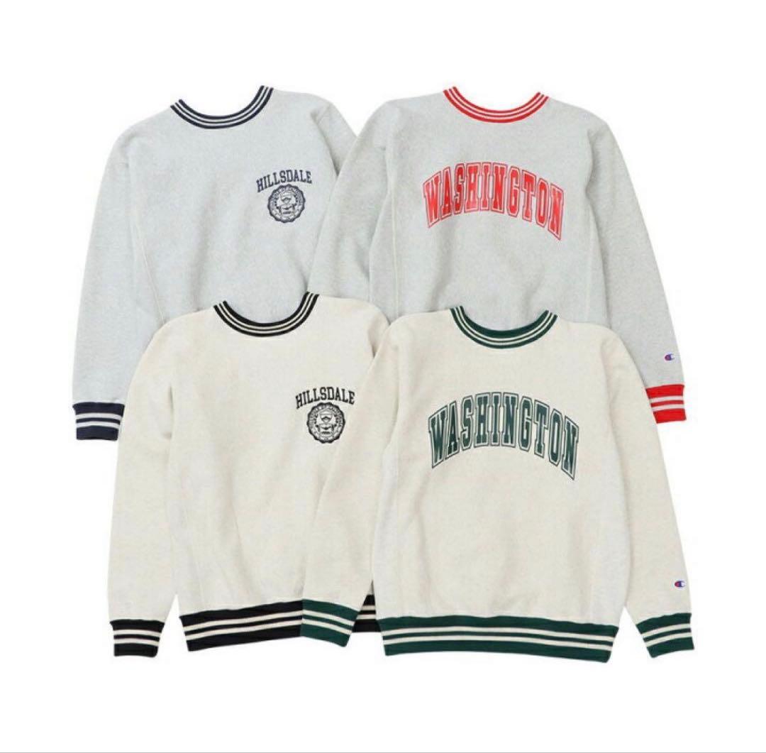 champion REVERSE WEAVE HILLSDALE 青単色タグ